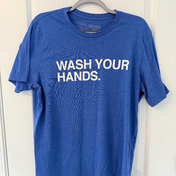 🧼 OBVIOUS SHIRTS “WASH YOUR HANDS.” Tee – XL – Chicago Made - Picture 1 of 2